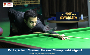 Pankaj Advani Crowned SAGE Billiards National Championship Again! 