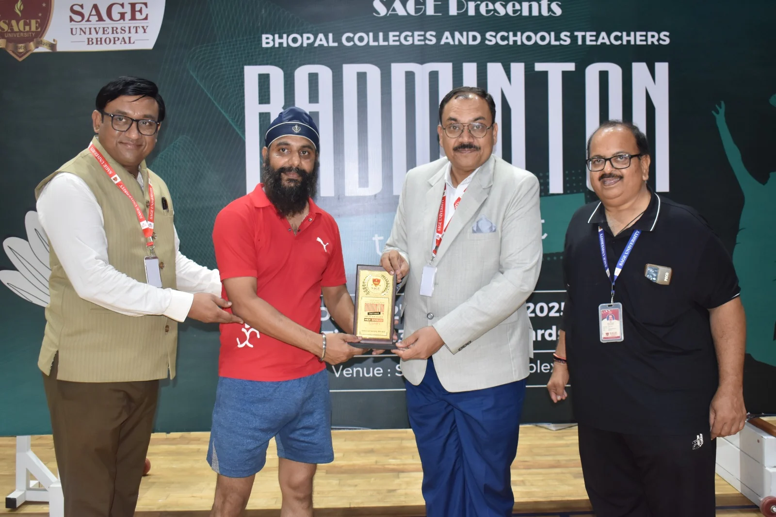 Bhopal Colleges & School Teachers Badminton Tournament 2025